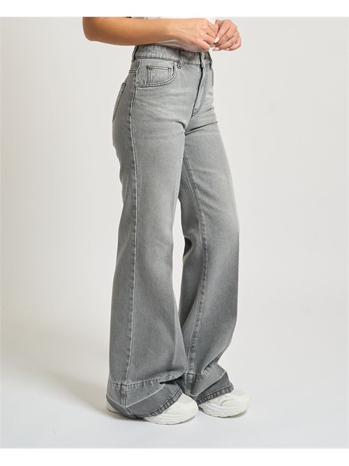 Jeans a palazzo donna Gaelle Paris grigi GAELLE PARIS | GAABW07902GR01